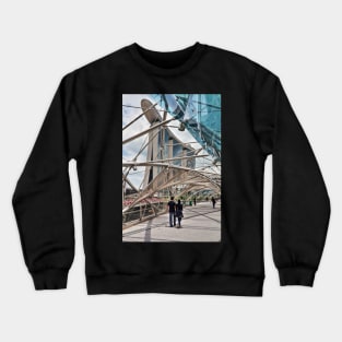 Helix Bridge in front of Marina Bay Sands Crewneck Sweatshirt